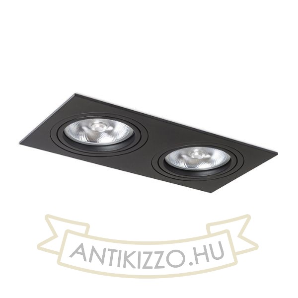 Kép PASADENA G53 SQ II  fekete  230V LED G53 2x15W