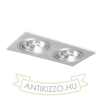 Kép PASADENA G53 SQ II   szálcsiszolt alumínium 230V LED G53 2x15W