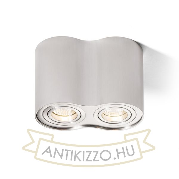Kép MILANO II mennyezeti lámpa szálcsiszolt alumínium 230V GU10 2x35W