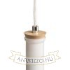 Kép PULIRE RD függő lámpa  opál üveg/fa/króm 230V LED E14 6W