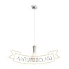 Kép PULIRE CON függő lámpa  opál üveg/fa/króm 230V LED E14 6W