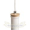 Kép PULIRE CON függő lámpa  opál üveg/fa/króm 230V LED E14 6W