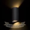 MIDZACK fali lámpa fekete  230V LED 2x3W IP54  3000K