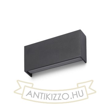 Kép TORINO fali lámpa fekete 230V LED 2x5W IP54 3000K