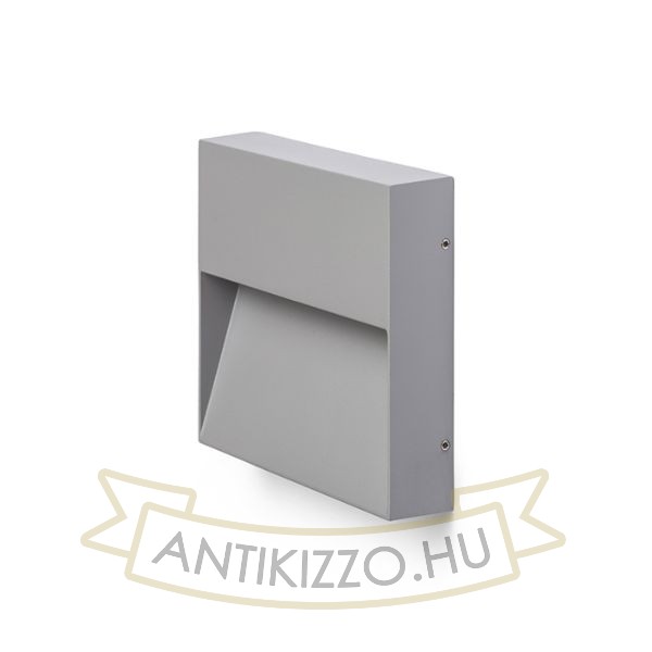 Kép AQILA SQ fali lámpa szürke 230V LED 6W IP54 3000K
