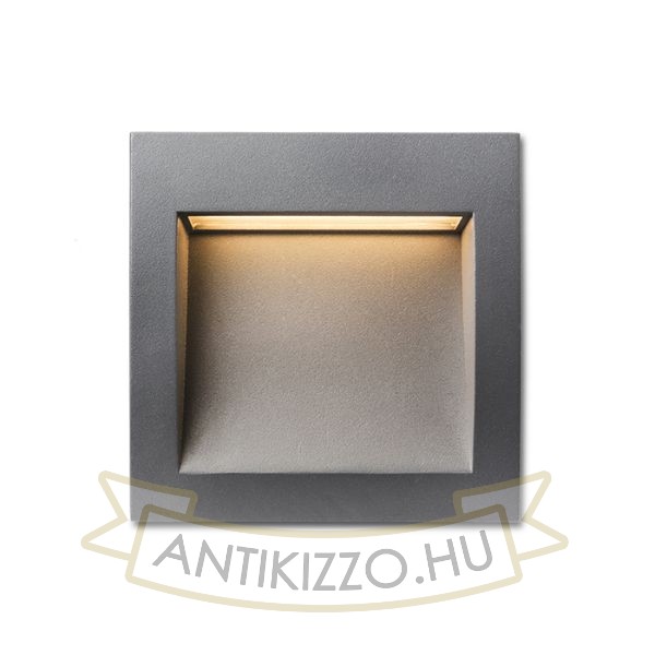 GORDIQ M süllyesztett lámpa antracitszürke 230V LED 3W IP65 3000K