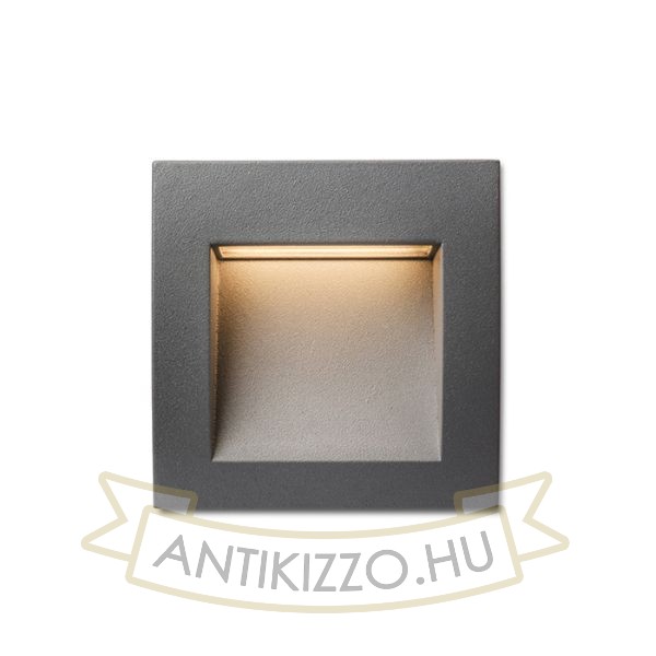 GORDIQ S süllyesztett lámpa antracitszürke 230V LED 1.5W IP65 3000K