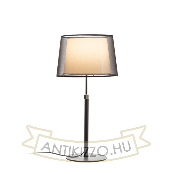 ESPLANADE asztali lámpa átlátszó fekete/fehér króm 230V LED E27 15W