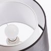 Kép ESPLANADE asztali lámpa átlátszó fekete/fehér króm 230V E27 42W