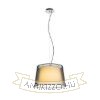Kép ESPLANADE függő lámpa átlátszó fekete/fehér króm 230V LED E27 15W