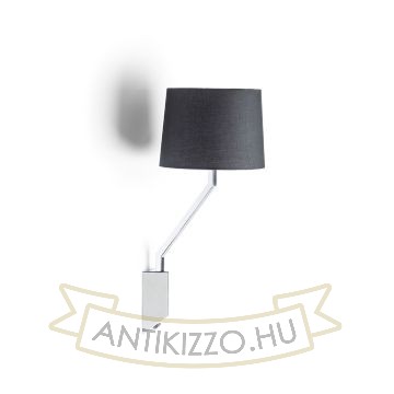 Kép SHARP fali lámpa fekete króm 230V LED E27 15W