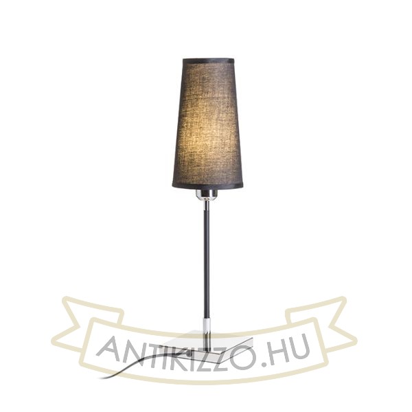 LULU asztali lámpa fekete króm 230V LED E27 8W