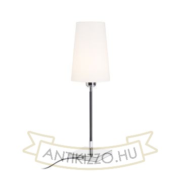 Kép LULU asztali lámpa fehér/fekete króm 230V LED E27 8W
