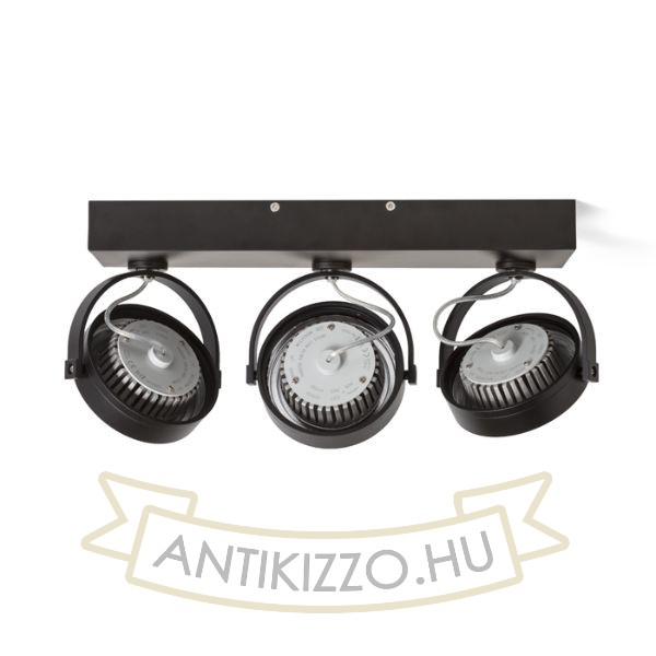 Kép KELLY LED III fali lámpa fekete  230V LED 3x12W 24°  3000K