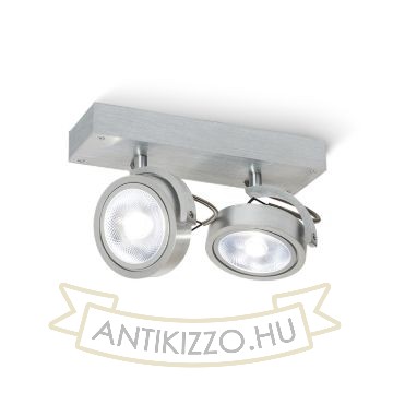 Kép KELLY II fali lámpa  szálcsiszolt alumínium 230V LED G53 2x15W