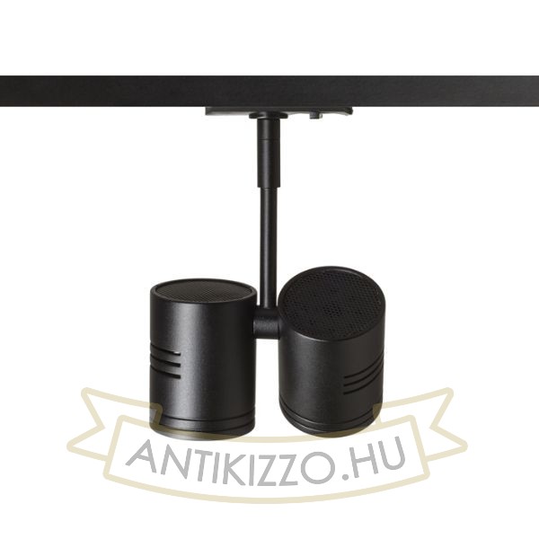 Kép BEEBA II egyfázisú áramkörös sínre fekete  230V LED GU10 2x8W
