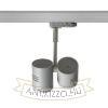 Kép BEEBA II háromfázisú áramkörös sínre ezüstszürke  230V LED GU10 2x8W