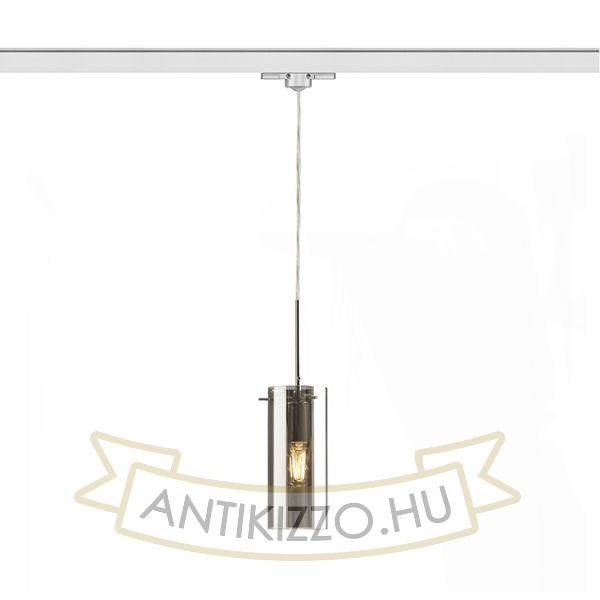 Kép SANSSOUCI háromfázisú áramkörös sínre  krómozott üveg 230V LED E27 15W