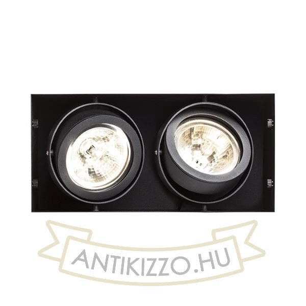 Kép ELECTRA II  fekete  12V LED G53 2x15W