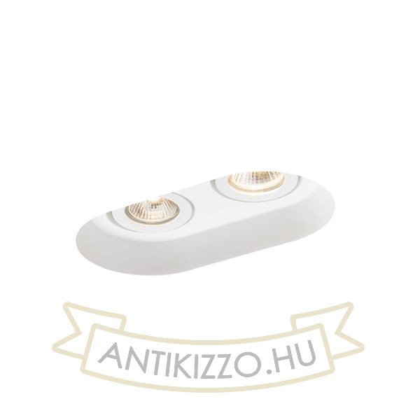 Kép DINGO GU10 II dönthető lámpa gipsz 230V GU10 2x35W