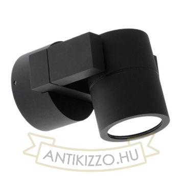 Kép ORIT fali lámpa fekete /alumínium 230V LED 6W 80° IP44  3000K