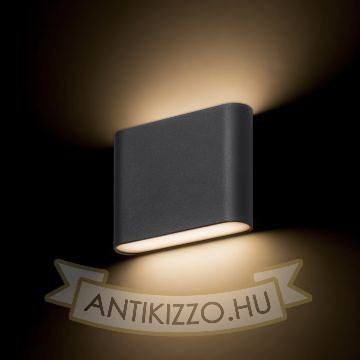 Kép CHOIX 114 fali lámpa antracitszürke 230V LED 2x3W IP54 3000K