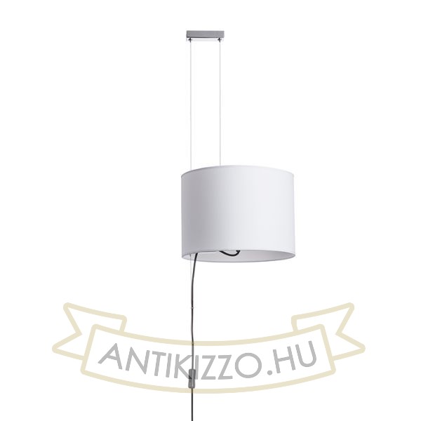 Kép BROADWAY állítható magasságú függeszték fehér króm 230V LED E27 15W