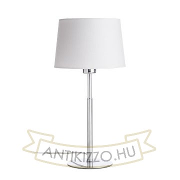 Kép BROADWAY asztali lámpa fehér króm 230V LED E27 15W