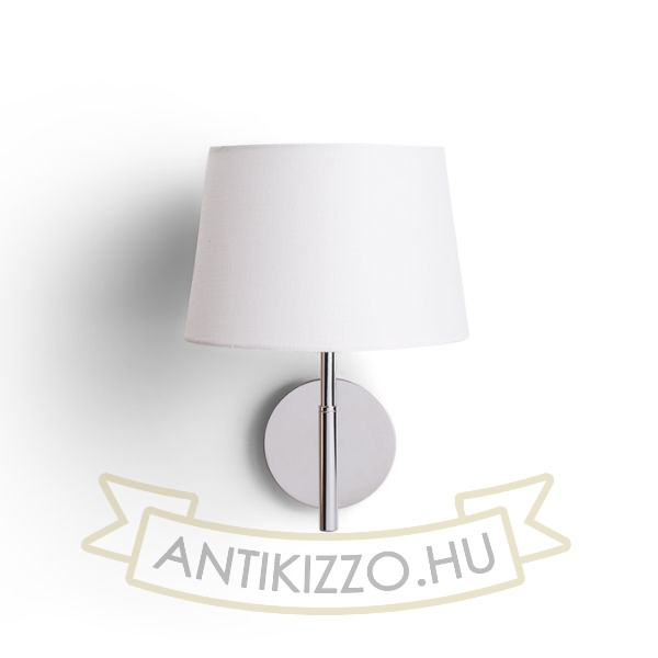 Kép BROADWAY fali lámpa fehér króm 230V LED E27 15W