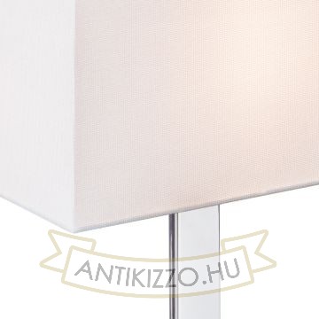 Kép PLAZA M asztali lámpa fehér króm 230V LED E27 15W