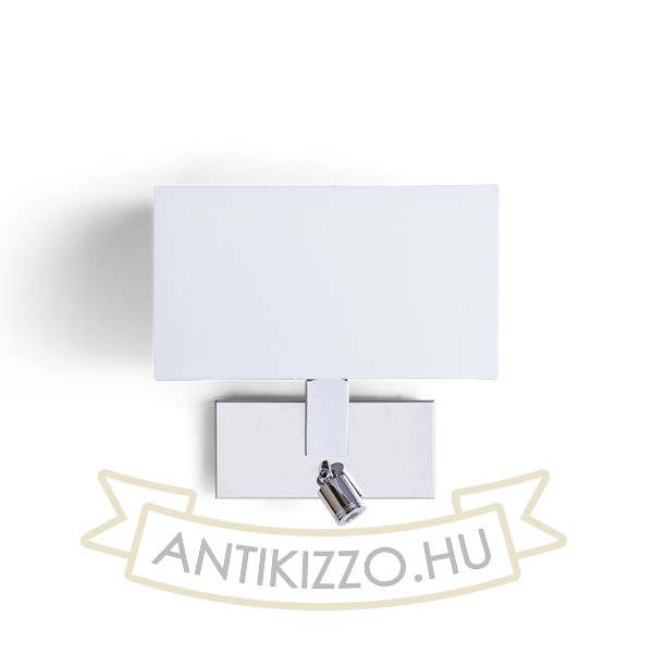 Kép PLAZA fali lámpa LED spotlámpával fehér króm 230V LED E27 LED 15+3W  3000K
