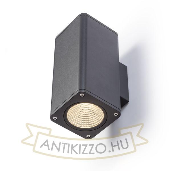 MIZZI SQ II fali lámpa antracitszürke 230V LED 2x12W 46° IP54 3000K
