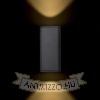 MIZZI SQ II fali lámpa antracitszürke 230V LED 2x12W 46° IP54 3000K