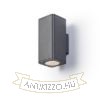 MIZZI SQ II fali lámpa antracitszürke 230V LED 2x12W 46° IP54 3000K