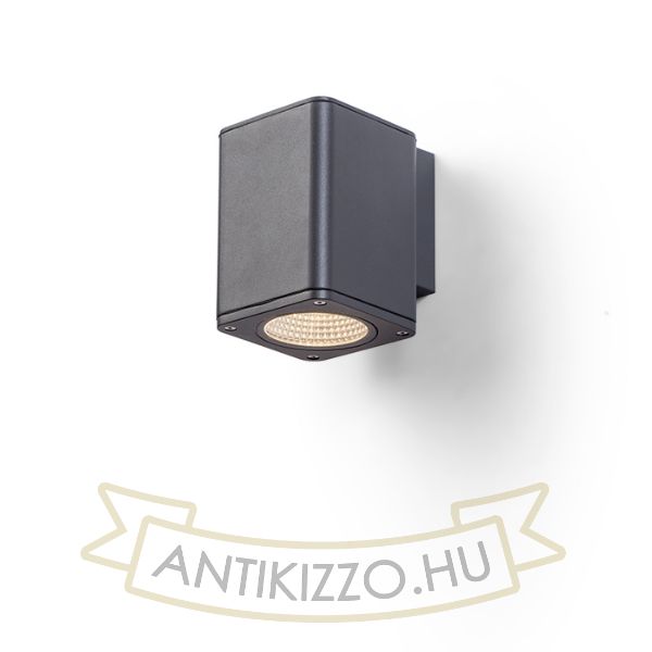 Kép MIZZI SQ I fali lámpa antracitszürke 230V LED 12W 44° IP54 3000K
