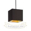 TEMPO 15/15 lámpabúra  Polycotton fekete/arany fólia  max. 28W