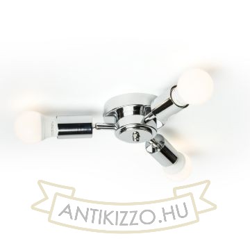 Kép POSTE mennyezeti lámpa alap  króm 230V LED E27 3x15W