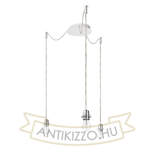 Kép KOMBIX 3 függesztő készlet FEHA+AK+KF   230V LED E27 3x15W