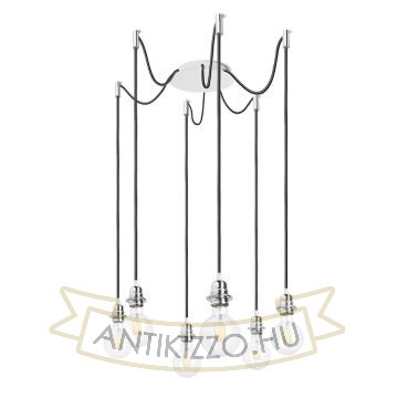 Kép KOMBIX 6 függesztő készlet FEHA+FEKK+KF   230V LED E27 6x15W