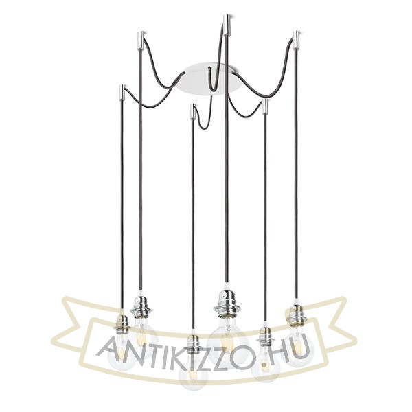 Kép KOMBIX 6 függesztő készlet FEHA+FEKK+KF   230V LED E27 6x15W