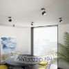 Kép PIXIE dönthető lámpa fekete króm 230V LED GX53 7W