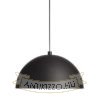 Kép CARISSIMA 40 függő lámpa matt fekete/aranysárga  230V LED E27 15W