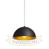 Kép CARISSIMA 40 függő lámpa matt fekete/aranysárga  230V LED E27 15W