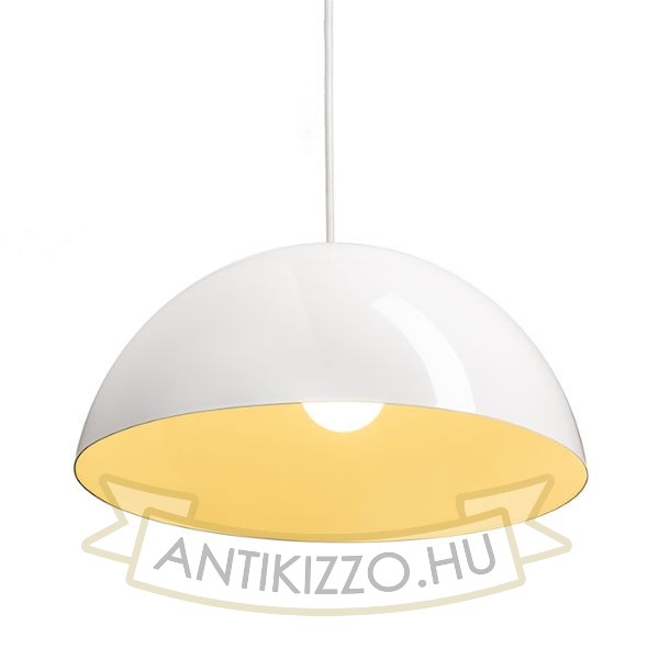 Kép MONROE 40 függő lámpa csillogó fehér/fehér  230V LED E27 30W