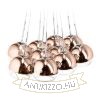 Kép ASTRAL függő lámpa réz üveg/tiszta üveg 230V/12V G4 10x20W