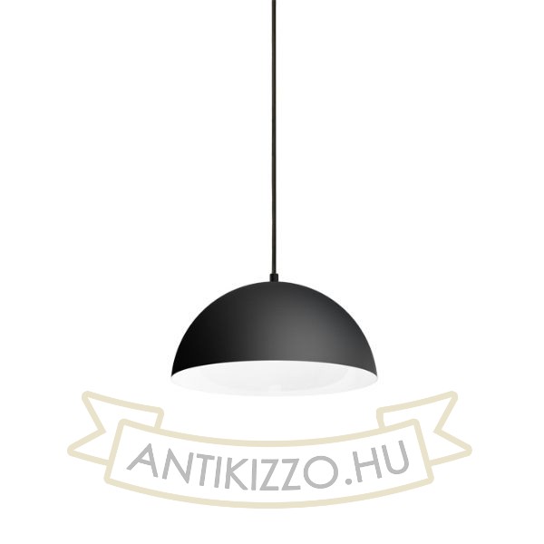 Kép MONROE 30 függő lámpa matt fekete/fehér  230V LED E27 11W