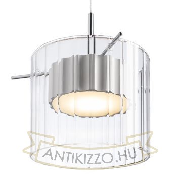 Kép ESTRA I függő lámpa fehér tiszta üveg 230V LED 5W 3000K