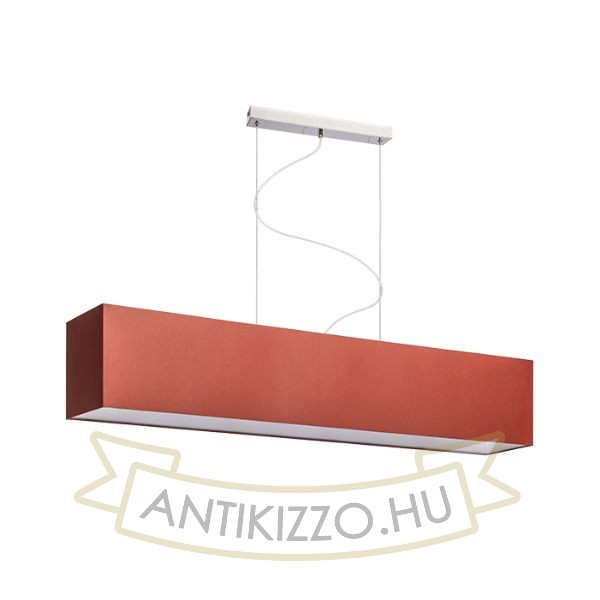 LOPE 120/22 lámpabúra  Chintz terrakotta/fehér PVC  max. 23W