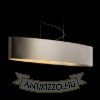CASUAL 120/25 lámpabúra  Monaco galamb szürke/ezüst PVC  max. 23W