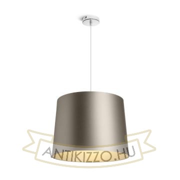 Kép ASPRO 40/30 lámpabúra  Monaco galamb szürke/ezüst PVC  max. 23W